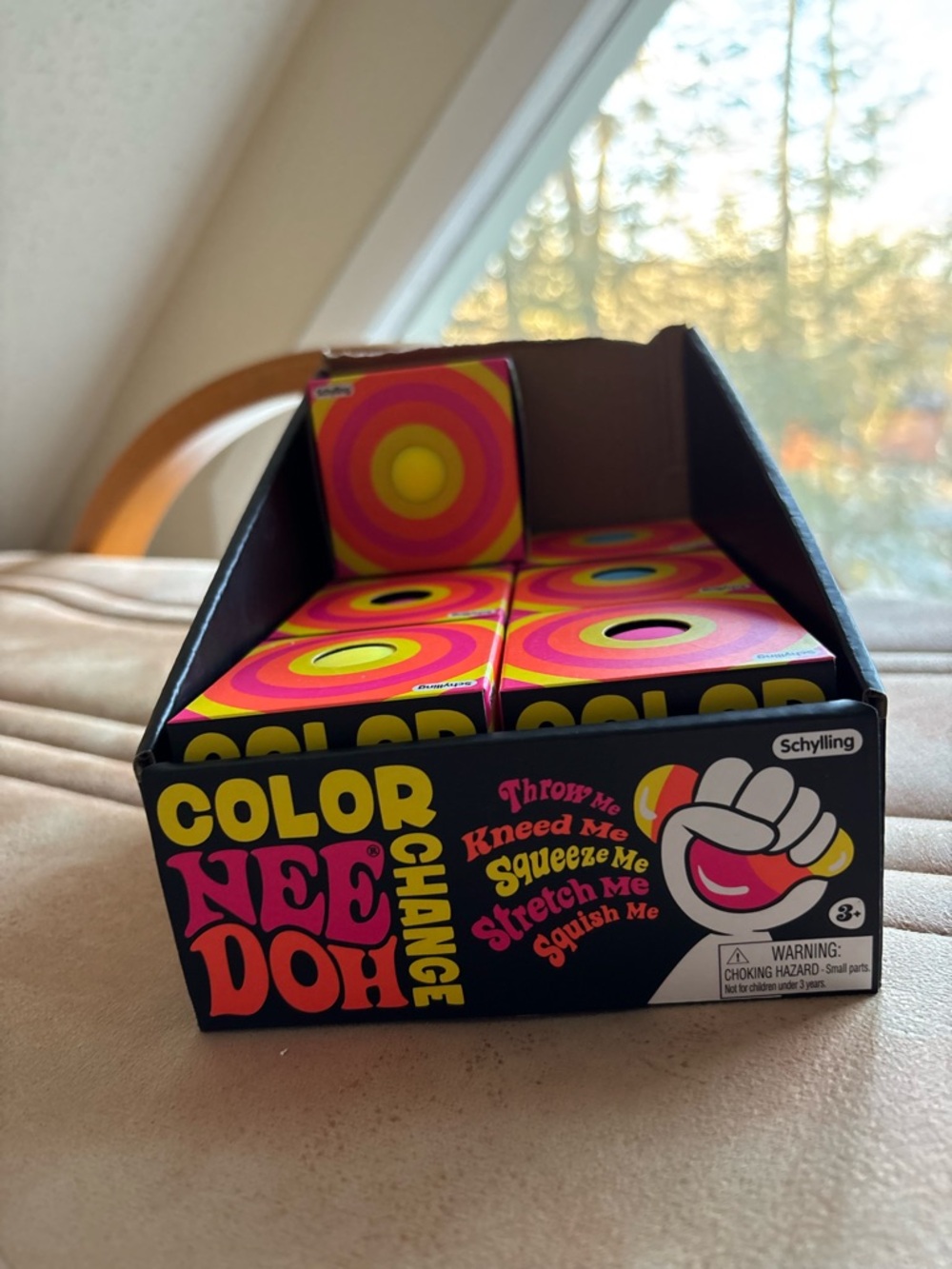 Color NeeDoh Change Kids Stress Ball - Pink & Yellow